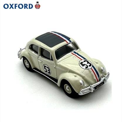 1/76 Scale Pearl White 53 VW Beetle Diecast Model