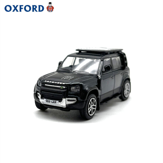 1/76 Scale New Land Rover Defender 110 Black Diecast Model Car