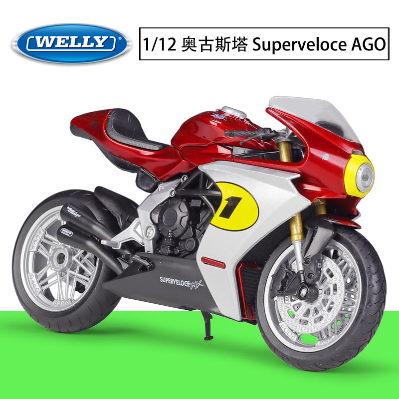 1/12 Scale MV Agusta Superveloce Ago Motorcycle Diecast Model