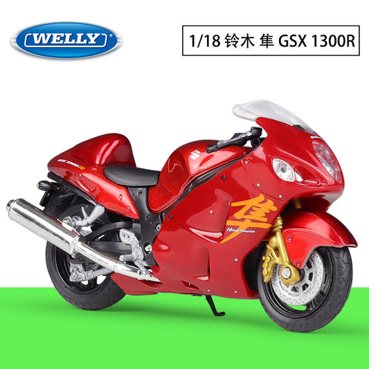 1/18 Scale Suzuki GSX1300R Hayabusa Sports Motorcycle Diecast Model