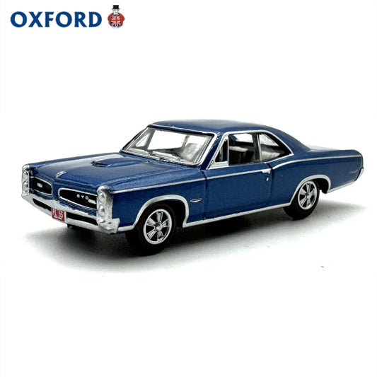 1/87 Scale 1966 Pontiac GTO Blue Diecast Model Car