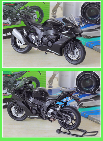 1/12 Scale 2021 Kawasaki Ninja ZX-10R Sport Bike Diecast Model Motorcycle