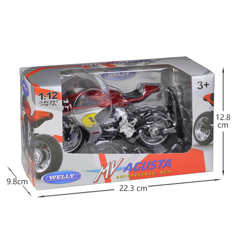 1/12 Scale MV Agusta Superveloce Ago Motorcycle Diecast Model