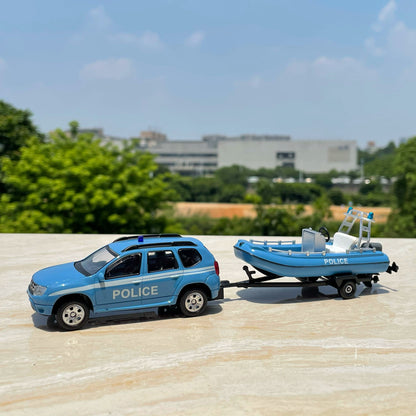 1/43 Scale Renault Costal Police SUV & Dinghy Diecast Model