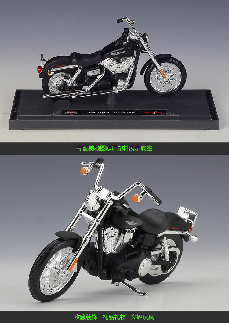 1/18 Scale 2006 Harley-Davidson Dyna FXDBI Street Bob Diecast Model Motorcycle