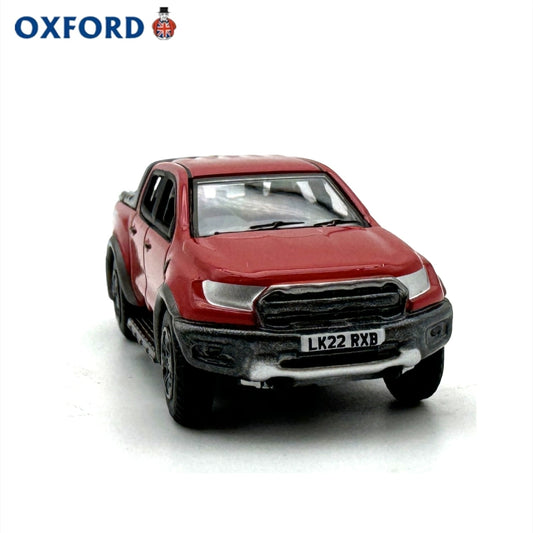 1/76 Scale Ford Ranger Raptor Pickup Truck Red Diecast Model