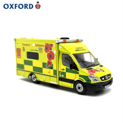 1/76 Scale Mercedes Ambulance London Ambulance Service Diecast Model