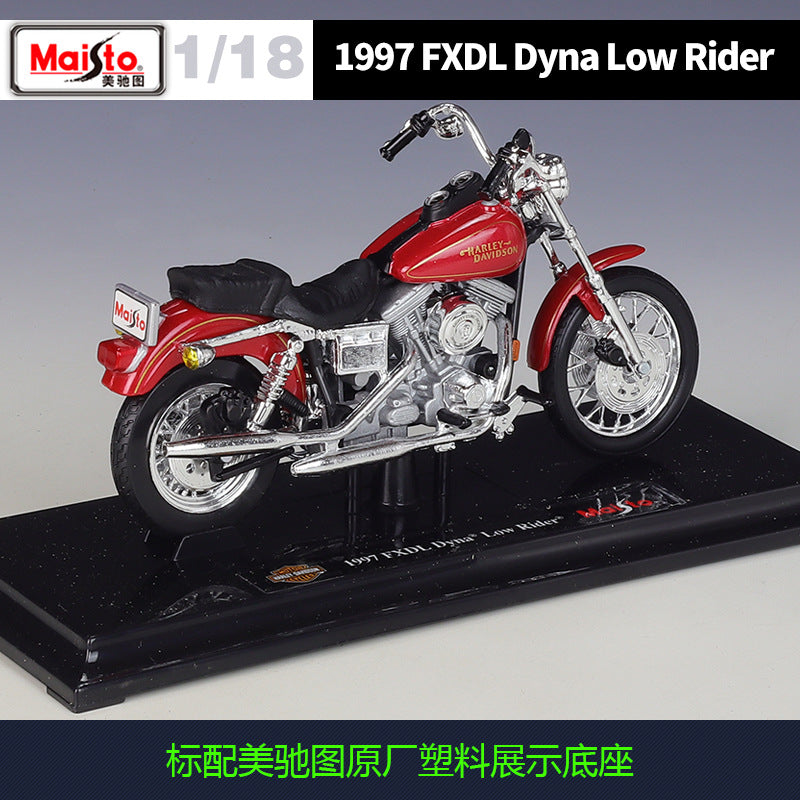 1/18 Scale 1997 Harley-Davidson FXDL Dyna Low Rider Diecast Model Motorcycle