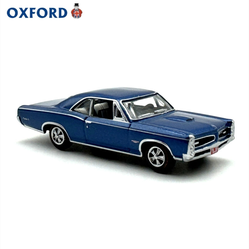 1/87 Scale 1966 Pontiac GTO Blue Diecast Model Car