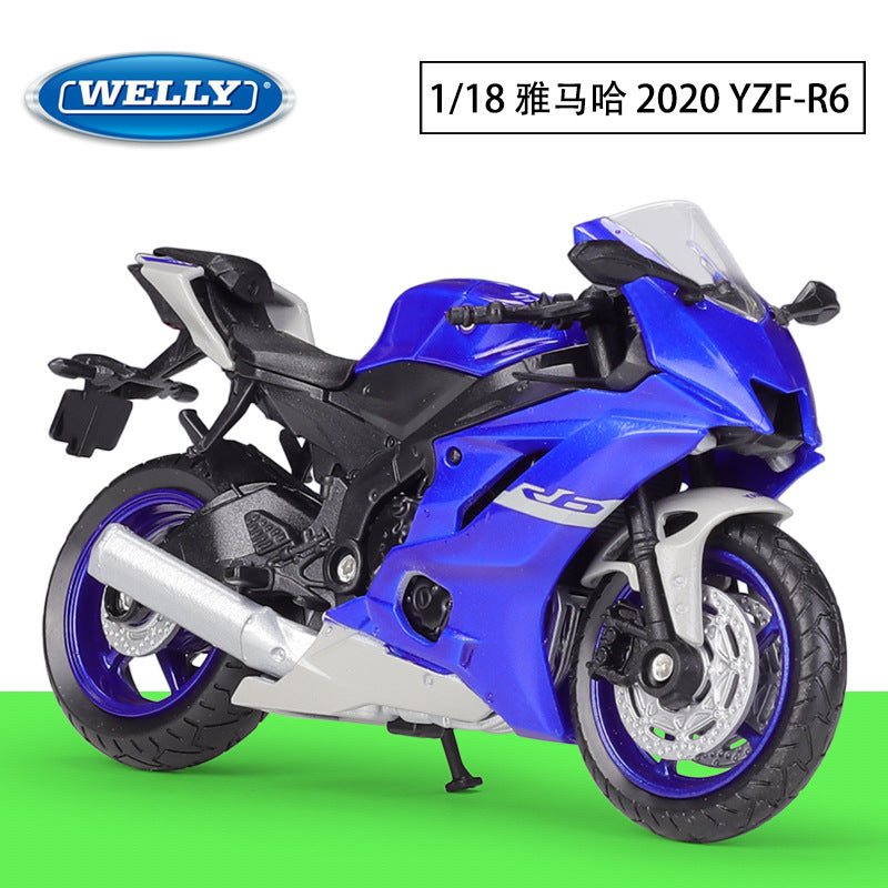 1/18 Scale 2020 Yamaha YZF-R6 Sport Bike Diecast Model Motorcycle