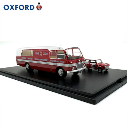 1/76 Scale BMC Car Transporter & Two Minis BMC Competitions Dept Diecast Model