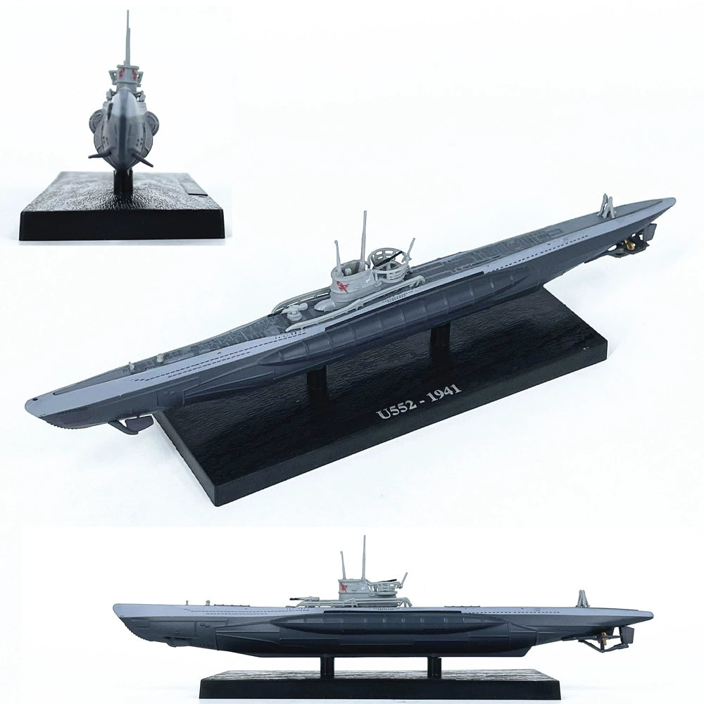 1/350 Scale WWII 1941 German Submarine U-552 Red Devil Type VIIC U-Boat Diecast Model