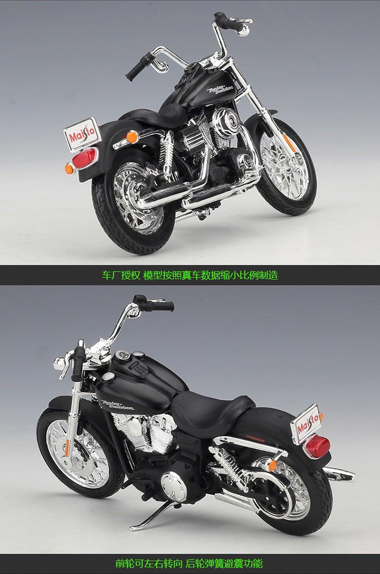 1/18 Scale 2006 Harley-Davidson Dyna FXDBI Street Bob Diecast Model Motorcycle