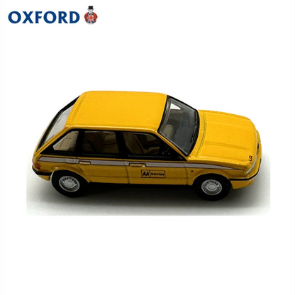 1/76 Scale Austin Maestro Yellow Diecast Model Car