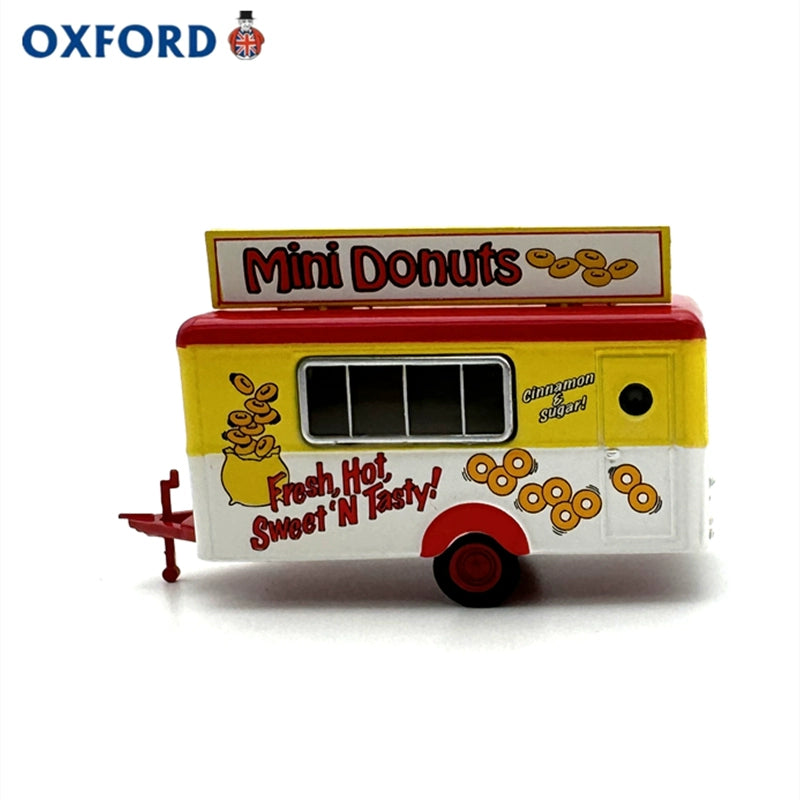 1/76 Scale Mini Donuts Mobile Trailer Diecast Model