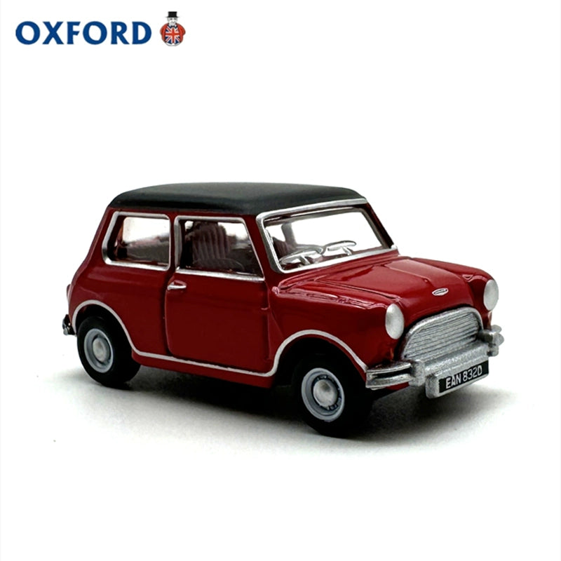 1/76 Scale Austin Cooper Mini Red/Black Diecast Model Car