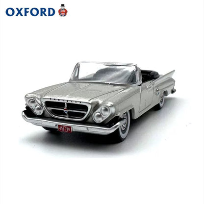 1/87 Scale 1961 Chrysler 300 Convertible Silver Diecast Model Car