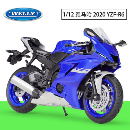 1/12 Scale 2020 Yamaha YZF-R6 Sport Bike Diecast Model Motorcycle