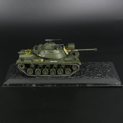 1/72 Scale 1968 M48A2 Patton USMC Vietnam War Tank Diecast Model