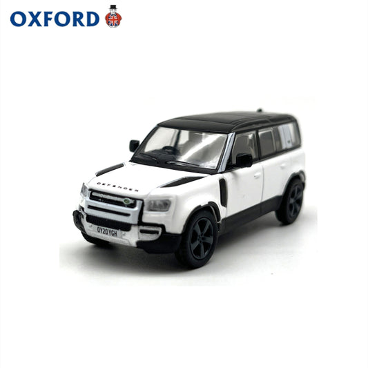 1/76 Scale Land Rover Defender 110 X White Diecast Model Car