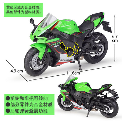 1/18 Scale 2021 Kawasaki Ninja ZX-10R Motorcycle Diecast Model