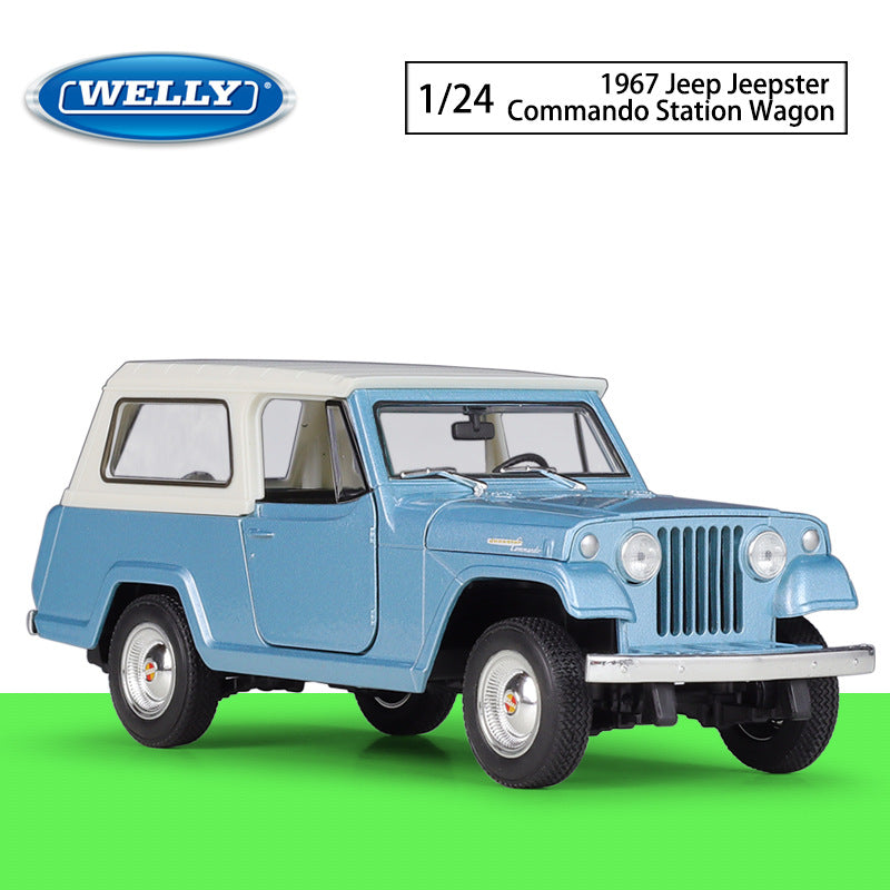 1/24 Scale 1967 Kaiser Jeep Jeepster Commando Diecast Model Car