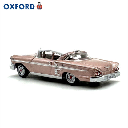 1/87 Scale 1958 Chevrolet Impala Sport Coupe Diecast Model Car