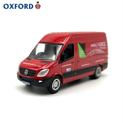 1/76 Scale Mercedes-Benz Sprinter Van Red Diecast Model