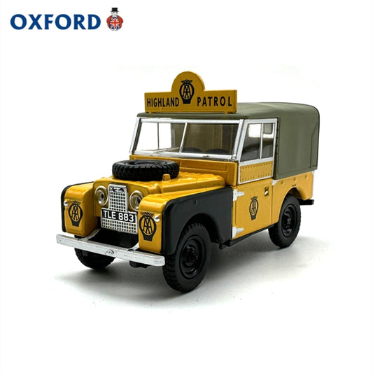 1/43 Scale Land Rover Series I 88" Canvas AA Highland Patrol Yellow Diecast Model