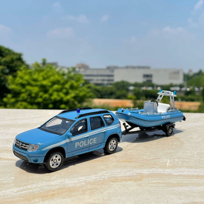 1/43 Scale Renault Costal Police SUV & Dinghy Diecast Model