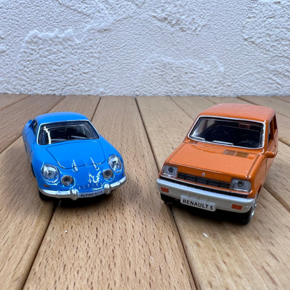 1/54 Scale Renault R5 & Alpine A110 Diecast Model Cars