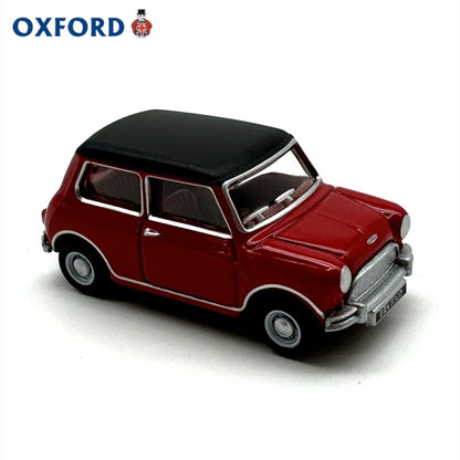 1/76 Scale Austin Cooper Mini Red/Black Diecast Model Car