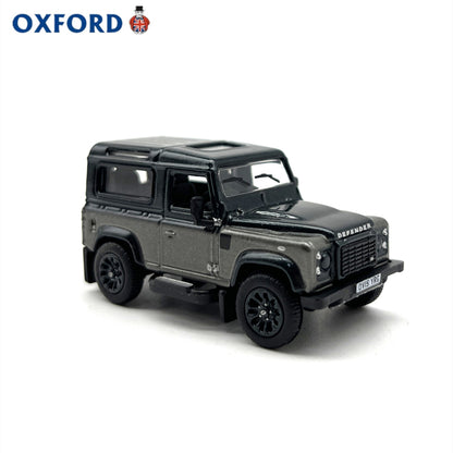 1/76 Scale Land Rover Defender 90 Grey Diecast Model Car