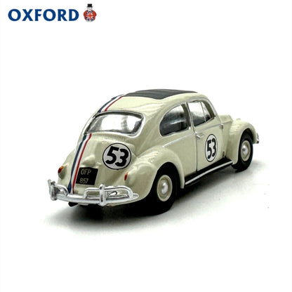 1/76 Scale Pearl White 53 VW Beetle Diecast Model