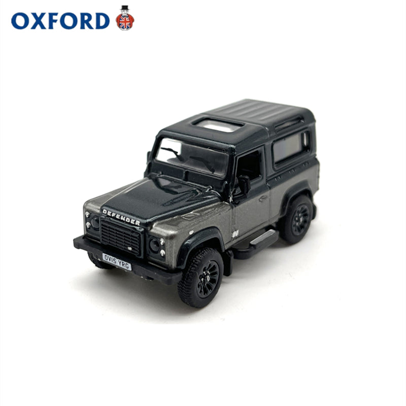 1/76 Scale Land Rover Defender 90 Grey Diecast Model Car