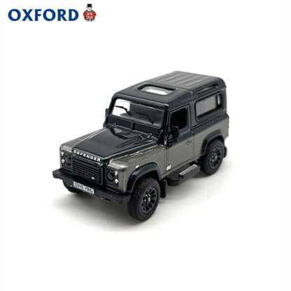 1/76 Scale Land Rover Defender 90 Grey Diecast Model Car