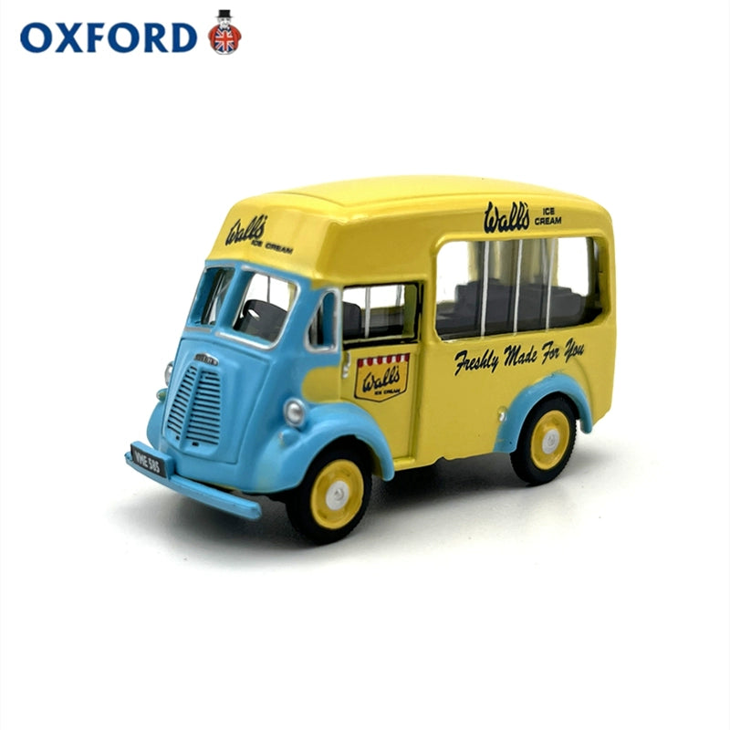 1/76 Scale Morris J-type Ice Walls Cream Van Yellow Blue Diecast Model