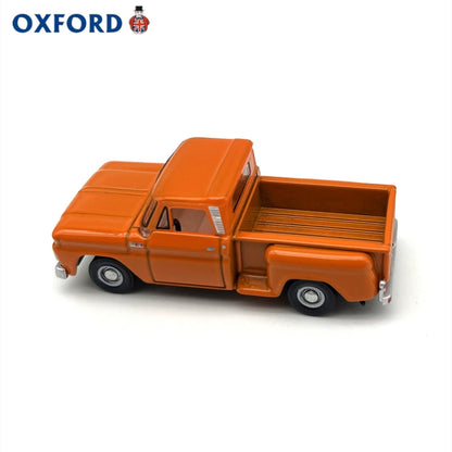 1/87 Scale 1965 Chevrolet Stepside Pickup Truck Orange Diecast Model