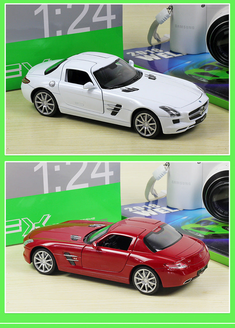 1/24 Scale Mercedes-Benz SLS AMG Sports Car Diecast Model