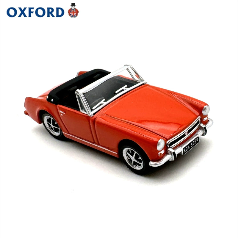 1/76 Scale MG Midget MkIII Sports Car Orange Diecast Model