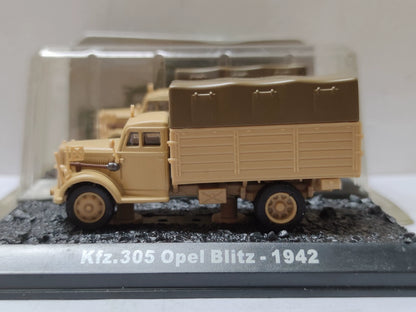 1/72 Scale 1942 Opel Blitz WWII German Kfz.305 Army Truck Diecast Model