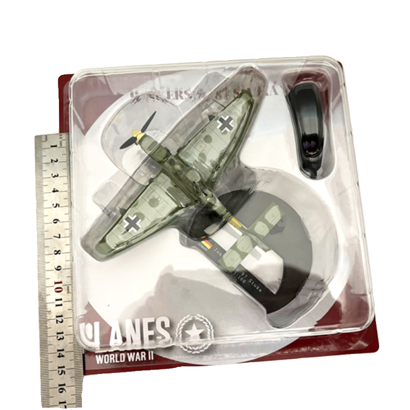 1/100 Scale Junkers Ju 87 German Dive Bomber Ground-Attack Aircraft Diecast Model