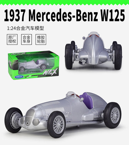 1/24 Scale 1937 Mercedes-Benz W125 Grand Prix Racing Car Diecast Model