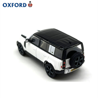 1/76 Scale Land Rover Defender 110 X White Diecast Model Car