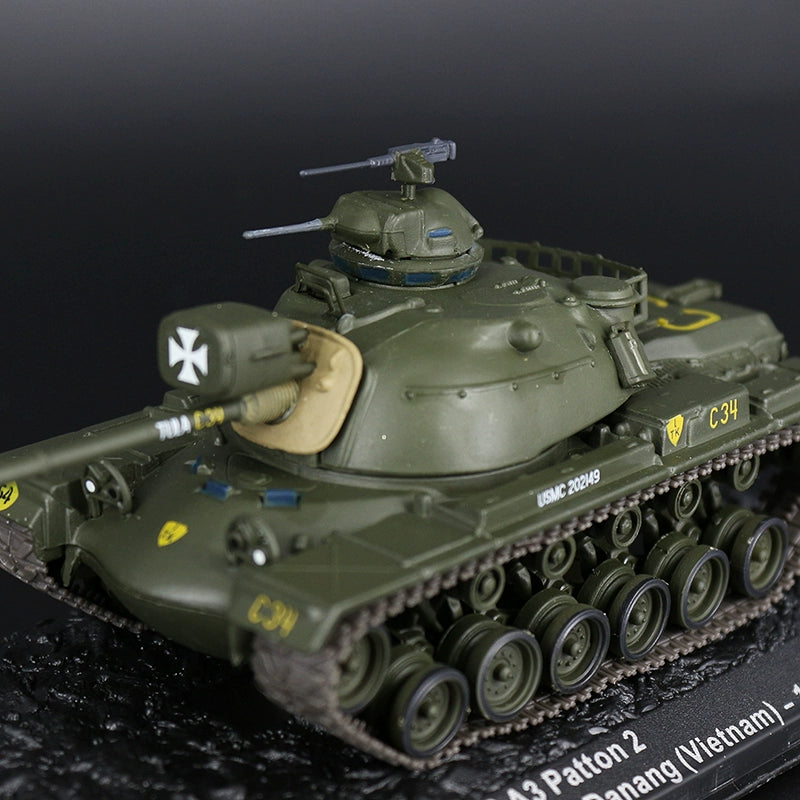 1/72 Scale 1968 M48A2 Patton USMC Vietnam War Tank Diecast Model