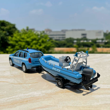 1/43 Scale Renault Costal Police SUV & Dinghy Diecast Model