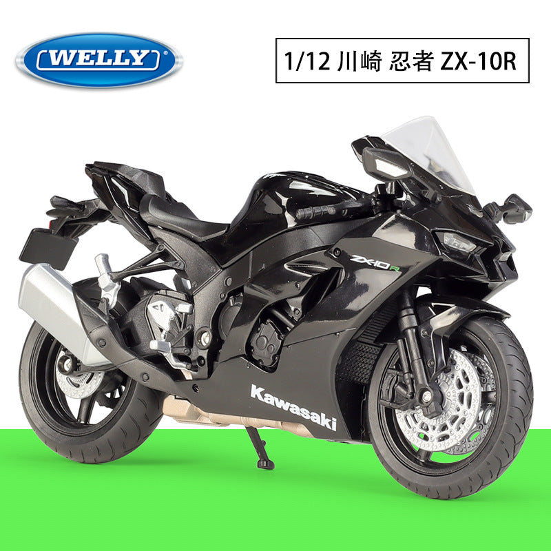 1/12 Scale 2021 Kawasaki Ninja ZX-10R Sport Bike Diecast Model Motorcycle