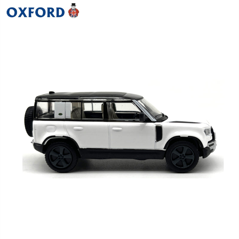 1/76 Scale Land Rover Defender 110 X White Diecast Model Car