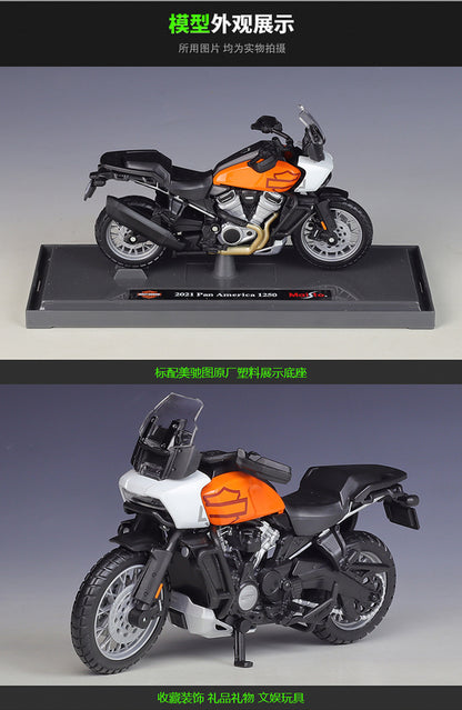 1/18 Scale 2021 Harley-Davidson Pan America 1250 Diecast Model Motorcycle