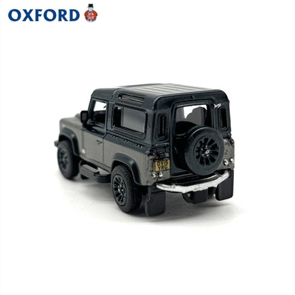 1/76 Scale Land Rover Defender 90 Grey Diecast Model Car